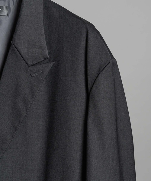 KUUUPY（クーピー）の「Oversized Double Tailored Jacket - オーバサイズダブルテーラードジャケット（テーラードジャケット・メンズ・チャコールグレー/グレー/ダークブラウン・SMALL/LARGE/MEDIUM）」の13枚目の写真