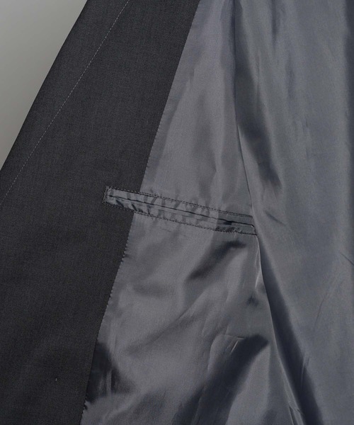 KUUUPY（クーピー）の「Oversized Double Tailored Jacket - オーバサイズダブルテーラードジャケット（テーラードジャケット・メンズ・チャコールグレー/グレー/ダークブラウン・SMALL/LARGE/MEDIUM）」の18枚目の写真