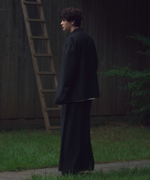 KUUUPY（クーピー）の「Oversized Double Tailored Jacket - オーバサイズダブルテーラードジャケット（テーラードジャケット・メンズ・チャコールグレー/グレー/ダークブラウン・SMALL/LARGE/MEDIUM）」の5枚目の写真