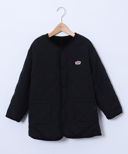 coen（コーエン）の「[撥水］ボア×キルティングリバーシブルコート（ブルゾン・キッズ・ブラック/ブラウン・150/140/110/120/100/130）」の11枚目の写真