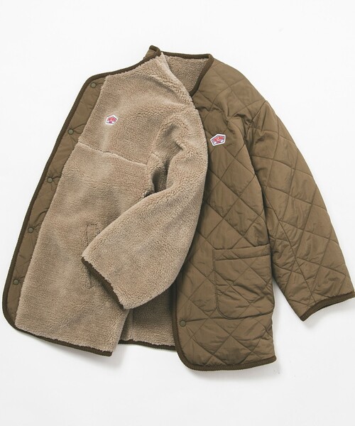 coen（コーエン）の「[撥水］ボア×キルティングリバーシブルコート（ブルゾン・キッズ・ブラック/ブラウン・150/140/110/120/100/130）」の19枚目の写真