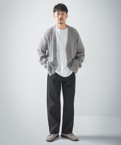 URBAN RESEARCH（アーバンリサーチ）の「モヘヤカーディガン（カーディガン/ボレロ・メンズ・グレー/ブラック/グリーン/オレンジ・MEDIUM/LARGE）」の12枚目の写真