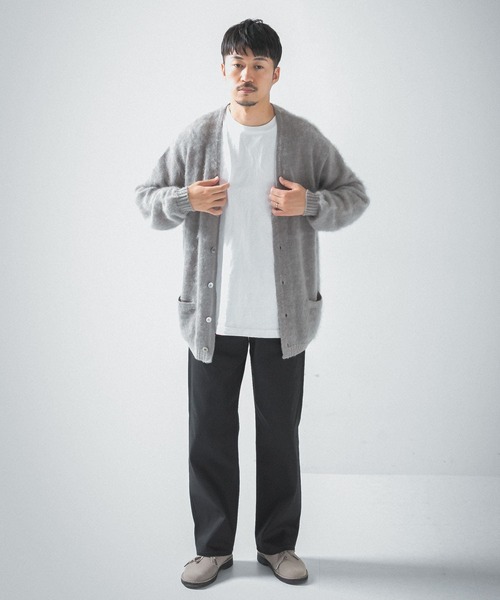 URBAN RESEARCH（アーバンリサーチ）の「モヘヤカーディガン（カーディガン/ボレロ・メンズ・グレー/ブラック/グリーン/オレンジ・MEDIUM/LARGE）」の13枚目の写真