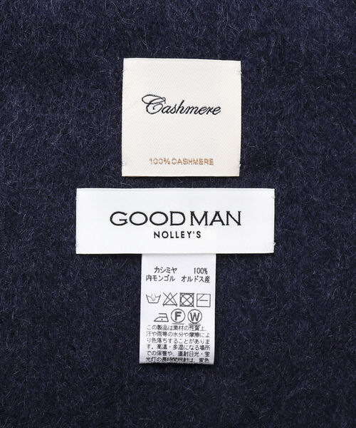 NOLLEY'S goodman（ノーリーズグッドマン）の「カシミヤマフラー オルドス産カシミヤ100%使用 40cm幅（マフラー・メンズ・ブラック/ブラウン/ネイビー/グレイッシュベージュ・FREE）」の21枚目の写真