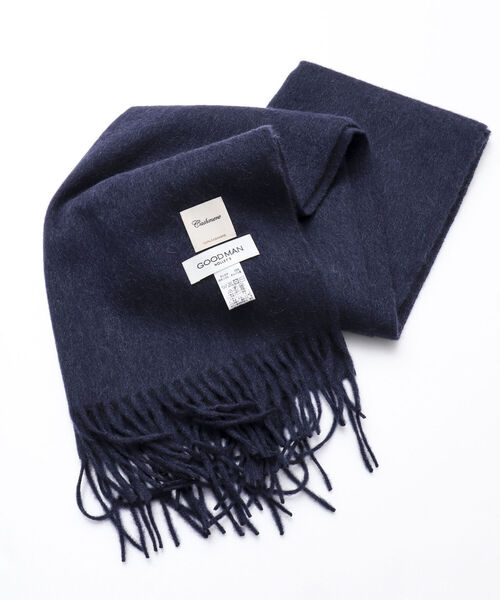 NOLLEY'S goodman（ノーリーズグッドマン）の「カシミヤマフラー オルドス産カシミヤ100%使用 40cm幅（マフラー・メンズ・ブラック/ブラウン/ネイビー/グレイッシュベージュ・FREE）」の16枚目の写真