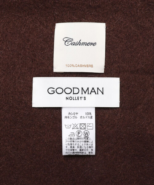 NOLLEY'S goodman（ノーリーズグッドマン）の「カシミヤマフラー オルドス産カシミヤ100%使用 40cm幅（マフラー・メンズ・ブラック/ブラウン/ネイビー/グレイッシュベージュ・FREE）」の17枚目の写真