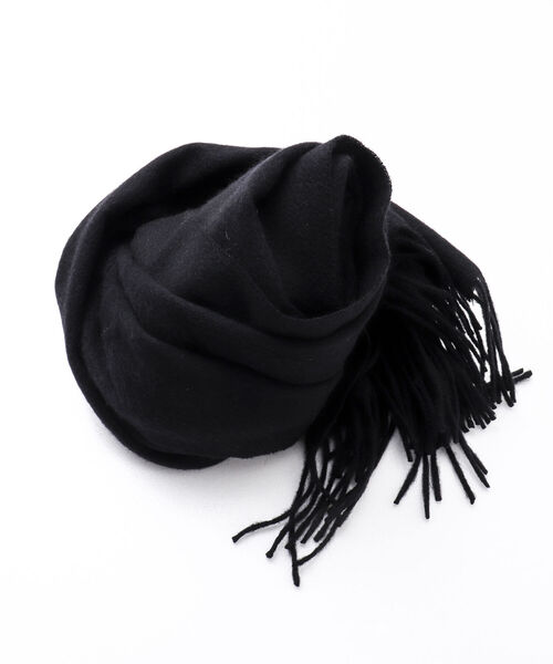 NOLLEY'S goodman（ノーリーズグッドマン）の「カシミヤマフラー オルドス産カシミヤ100%使用 40cm幅（マフラー・メンズ・ブラック/ブラウン/ネイビー/グレイッシュベージュ・FREE）」の14枚目の写真