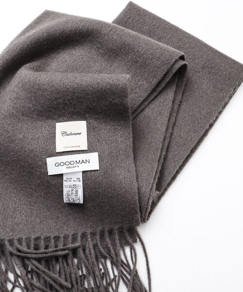 NOLLEY'S goodman（ノーリーズグッドマン）の「カシミヤマフラー オルドス産カシミヤ100%使用 40cm幅（マフラー・メンズ・ブラック/ブラウン/ネイビー/グレイッシュベージュ・FREE）」の20枚目の写真