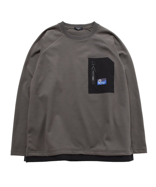 PEN FIELD（ペンフィールド）の「【Penfield】マイクロフリース・ラグランプルオーバー（スウェット・キッズ・チャコールグレー/イエロー/カーキ/グレー・150cm/170cm/160cm/140cm）」の19枚目の写真