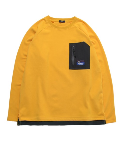 PEN FIELD（ペンフィールド）の「【Penfield】マイクロフリース・ラグランプルオーバー（スウェット・キッズ・チャコールグレー/イエロー/カーキ/グレー・150cm/170cm/160cm/140cm）」の6枚目の写真