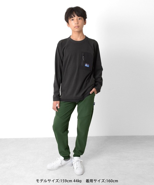 PEN FIELD（ペンフィールド）の「【Penfield】マイクロフリース・ラグランプルオーバー（スウェット・キッズ・チャコールグレー/イエロー/カーキ/グレー・150cm/170cm/160cm/140cm）」の22枚目の写真