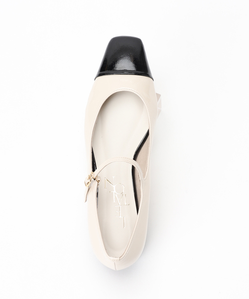 LE TALON（ルタロン）の「《追加2》3cmスクエアコンビメリージェーン（パンプス・レディース・オートミール/モスグリーン・22.5cm/23cm/23.5cm/24cm/25.5cm/21.5/21/24.5cm/25cm/22cm）」の3枚目の写真