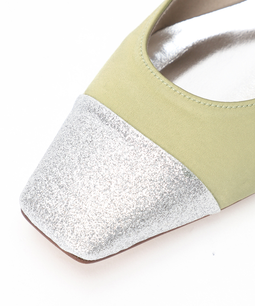 LE TALON（ルタロン）の「《追加2》3cmスクエアコンビメリージェーン（パンプス・レディース・オートミール/モスグリーン・22.5cm/23cm/23.5cm/24cm/25.5cm/21.5/21/24.5cm/25cm/22cm）」の7枚目の写真