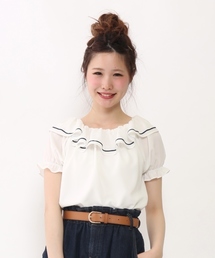 one after another NICE CLAUP | 【ナイスクラップ】フリルライン入りセーラーブラウス(シャツ/ブラウス)