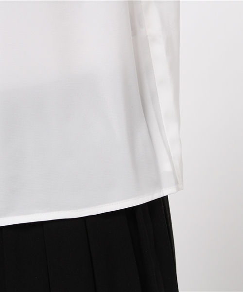 one after another NICE CLAUP(ワンアフターアナザーナイスクラップ)の「【ナイスクラップ】フリルライン入りセーラーブラウス(シャツ/ブラウス・レディース・オフホワイト/ネイビー・FREE)」の8枚目の写真