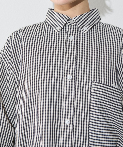 MERLOT（メルロー）の「ceriseアソートビッグシャツ（シャツ/ブラウス・レディース・イエロー/ブラック/ブルー・FREE）」の12枚目の写真