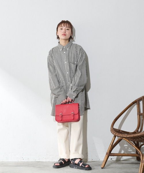 MERLOT（メルロー）の「ceriseアソートビッグシャツ（シャツ/ブラウス・レディース・イエロー/ブラック/ブルー・FREE）」の10枚目の写真