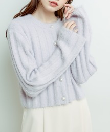 OLIVE des OLIVE | パール釦フワかわニット(カーディガン/ボレロ)
