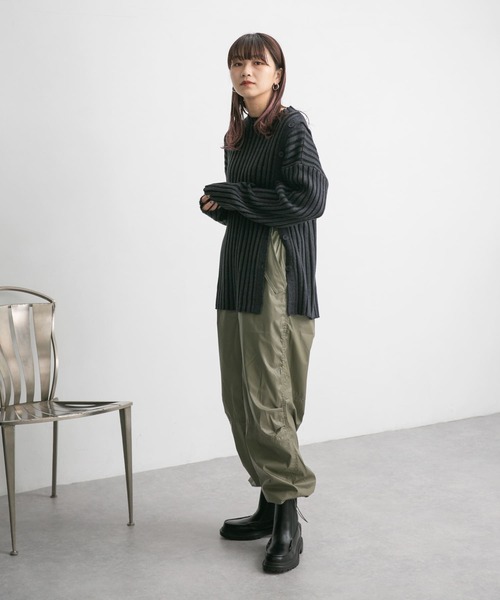 KBF（ケイビーエフ）の「コーティングワークパンツ（その他パンツ・レディース・ホワイト/カーキ・ONE）」の6枚目の写真