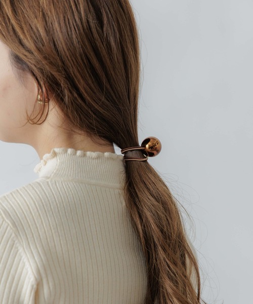 flower(フラワー)の「チョコレートゴム(ヘアゴム・レディース・ブラウン/ダークブラウン・FREE)」の6枚目の写真