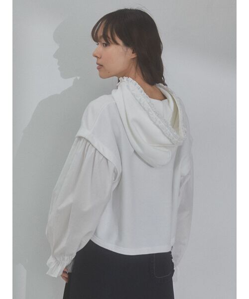 merry jenny(メリージェニー)の「レイヤードフリルフーディー(パーカー・レディース・オフホワイト/グレー/ブルー・FREE)」の17枚目の写真