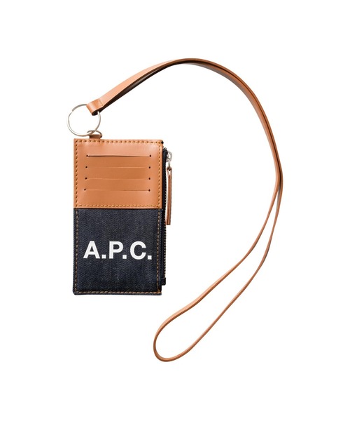 A.P.C.(アーペーセー)の「PORTE-CARTES AXEL 23PE(ショルダーバッグ・メンズ・ブラウン系その他・ONESIZE)」の1枚目の写真