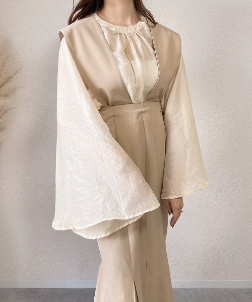 Bab（バブ）の「【koko×Bab】２WAYマーメイドジャンパースカート（ジャンパースカート・レディース・モカ/ブラック/ベージュ・M/S）」の3枚目の写真