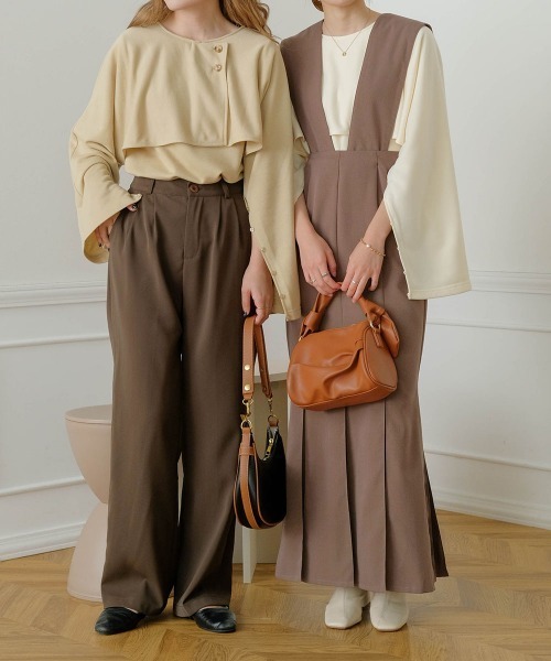 Bab（バブ）の「【koko×Bab】２WAYマーメイドジャンパースカート（ジャンパースカート・レディース・モカ/ブラック/ベージュ・M/S）」の4枚目の写真