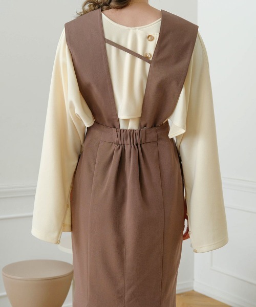 Bab（バブ）の「【koko×Bab】２WAYマーメイドジャンパースカート（ジャンパースカート・レディース・モカ/ブラック/ベージュ・M/S）」の11枚目の写真