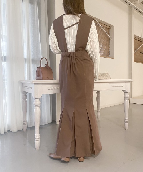 Bab（バブ）の「【koko×Bab】２WAYマーメイドジャンパースカート（ジャンパースカート・レディース・モカ/ブラック/ベージュ・M/S）」の14枚目の写真