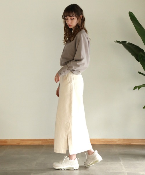 aity(アイティ)の「オーガンジー レイヤードシャツ 夏服(シャツ/ブラウス・レディース・ブラック/グレイッシュベージュ/ダークグリーン・M)」の6枚目の写真