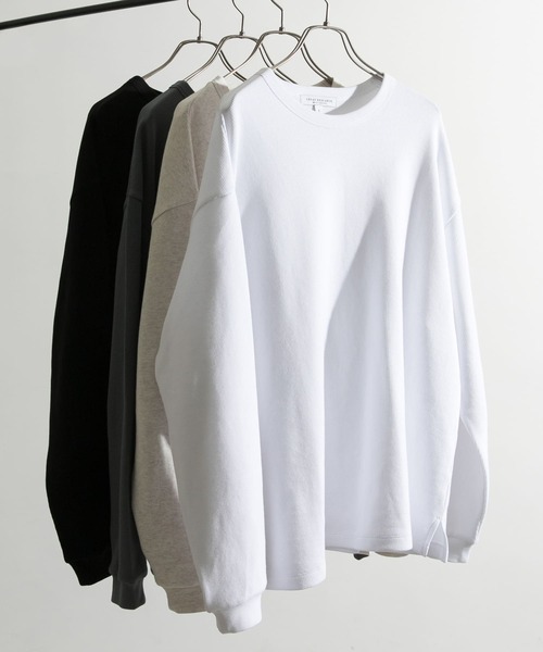 URBAN RESEARCH（アーバンリサーチ）の「度詰めワッフルロングスリーブ（Tシャツ/カットソー・メンズ・ホワイト/ブラック/オートミール/グリーン系その他・X-LARGE/SMALL/MEDIUM/LARGE）」の2枚目の写真