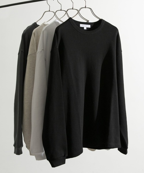 URBAN RESEARCH（アーバンリサーチ）の「度詰めワッフルロングスリーブ（Tシャツ/カットソー・メンズ・ホワイト/ブラック/オートミール/グリーン系その他・X-LARGE/SMALL/MEDIUM/LARGE）」の3枚目の写真