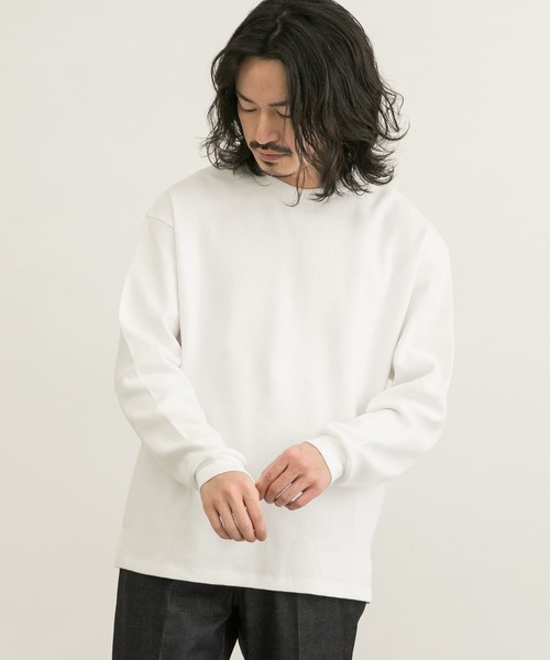 URBAN RESEARCH（アーバンリサーチ）の「度詰めワッフルロングスリーブ（Tシャツ/カットソー・メンズ・ホワイト/ブラック/オートミール/グリーン系その他・X-LARGE/SMALL/MEDIUM/LARGE）」の7枚目の写真