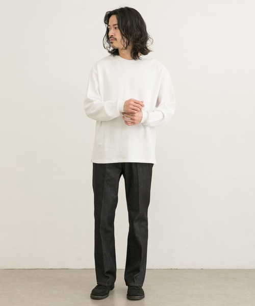 URBAN RESEARCH（アーバンリサーチ）の「度詰めワッフルロングスリーブ（Tシャツ/カットソー・メンズ・ホワイト/ブラック/オートミール/グリーン系その他・X-LARGE/SMALL/MEDIUM/LARGE）」の8枚目の写真