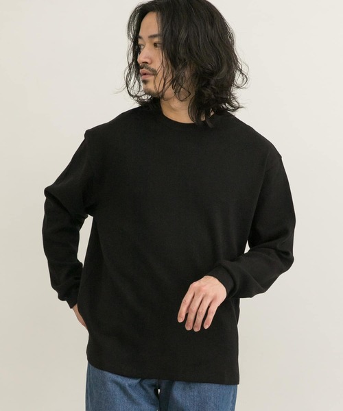 URBAN RESEARCH（アーバンリサーチ）の「度詰めワッフルロングスリーブ（Tシャツ/カットソー・メンズ・ホワイト/ブラック/オートミール/グリーン系その他・X-LARGE/SMALL/MEDIUM/LARGE）」の18枚目の写真