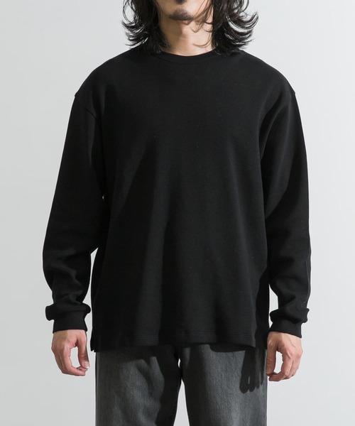 URBAN RESEARCH（アーバンリサーチ）の「度詰めワッフルロングスリーブ（Tシャツ/カットソー・メンズ・ホワイト/ブラック/オートミール/グリーン系その他・X-LARGE/SMALL/MEDIUM/LARGE）」の21枚目の写真