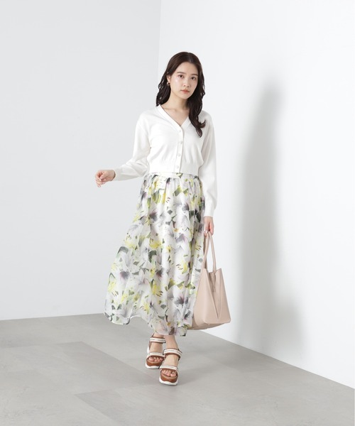JILL by JILLSTUART - 【新品】ジルバイジルスチュアート 花柄ボタンカーディガン JILL by JILL STUART（ジルバイジルスチュアート）の「◇UV