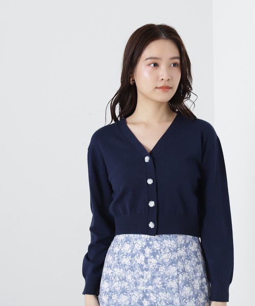 JILL by JILLSTUART - 【新品】ジルバイジルスチュアート 花柄ボタンカーディガン JILL by JILL STUART（ジルバイジルスチュアート）の「◇UV