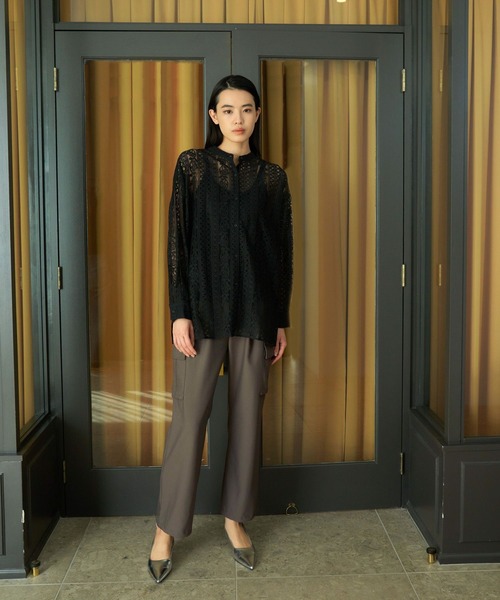 eL(エル)の「【eL】Cargo Wide Pants/187142(カーゴパンツ・レディース・ブラック/オフホワイト/カーキ・FREE)」の7枚目の写真