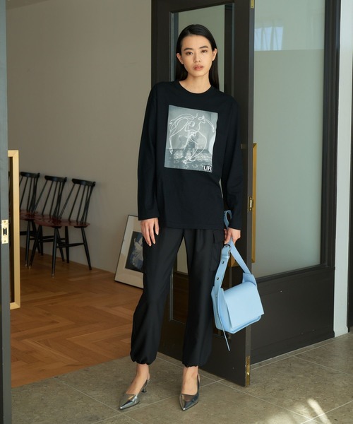 eL(エル)の「【eL】Cargo Wide Pants/187142(カーゴパンツ・レディース・ブラック/オフホワイト/カーキ・FREE)」の17枚目の写真