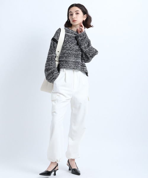 eL(エル)の「【eL】Cargo Wide Pants/187142(カーゴパンツ・レディース・ブラック/オフホワイト/カーキ・FREE)」の18枚目の写真