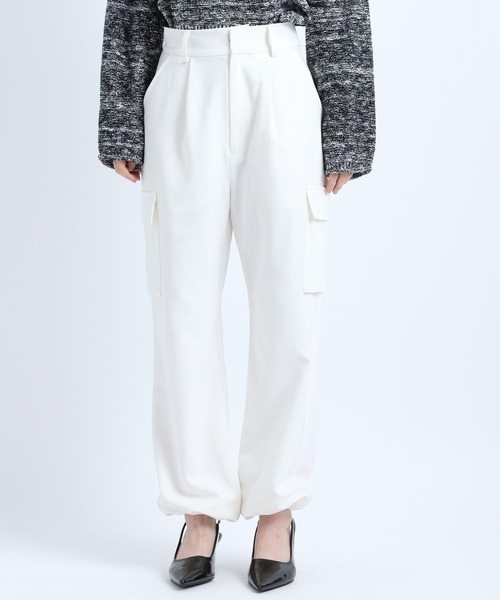 eL(エル)の「【eL】Cargo Wide Pants/187142(カーゴパンツ・レディース・ブラック/オフホワイト/カーキ・FREE)」の21枚目の写真