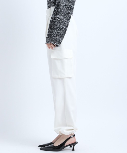 eL(エル)の「【eL】Cargo Wide Pants/187142(カーゴパンツ・レディース・ブラック/オフホワイト/カーキ・FREE)」の22枚目の写真