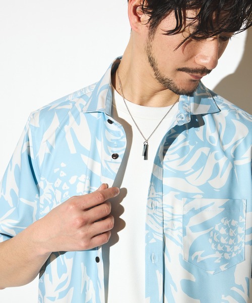 UNION STATION（ユニオンステーション）の「Wバーネックレス（ネックレス・メンズ・シルバー/ブラック・FREE）」の4枚目の写真