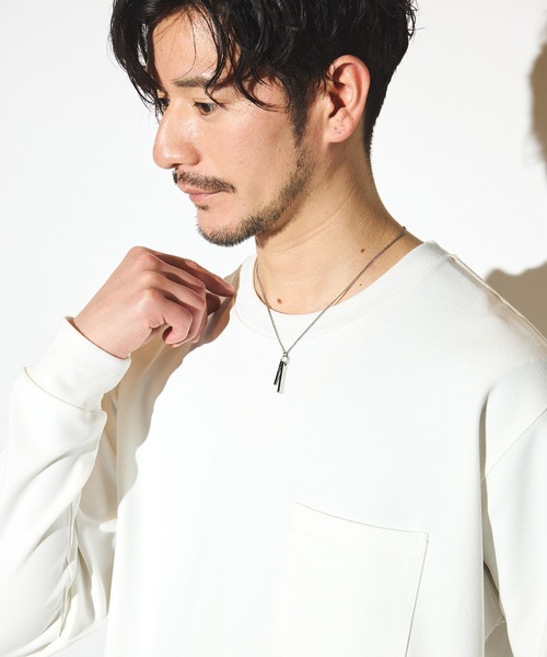 UNION STATION（ユニオンステーション）の「Wバーネックレス（ネックレス・メンズ・シルバー/ブラック・FREE）」の3枚目の写真