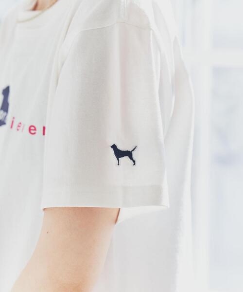 Labrador Retriever(ラブラドールリトリーバー)の「Labrador Retriever(ラブラドールレトリバー)別注プリントTシャツ(Tシャツ/カットソー・レディース・ブラック/ホワイト・M/L)」の9枚目の写真