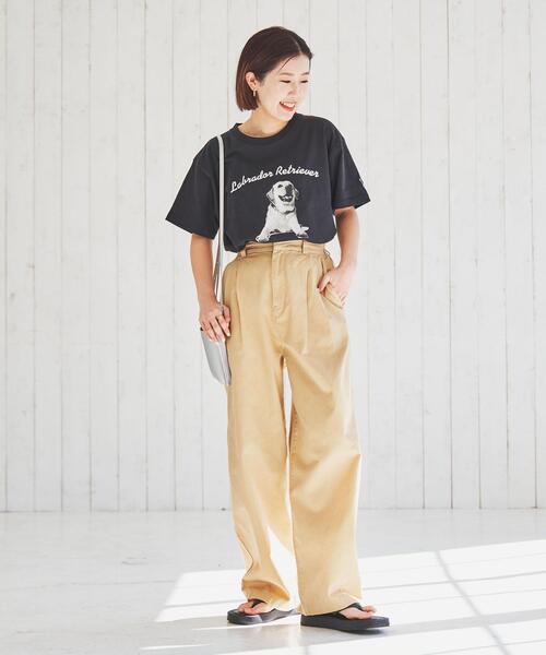 Labrador Retriever(ラブラドールリトリーバー)の「Labrador Retriever(ラブラドールレトリバー)別注プリントTシャツ(Tシャツ/カットソー・レディース・ブラック/ホワイト・M/L)」の15枚目の写真