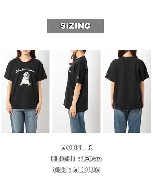 Labrador Retriever(ラブラドールリトリーバー)の「Labrador Retriever(ラブラドールレトリバー)別注プリントTシャツ(Tシャツ/カットソー・レディース・ブラック/ホワイト・M/L)」の17枚目の写真