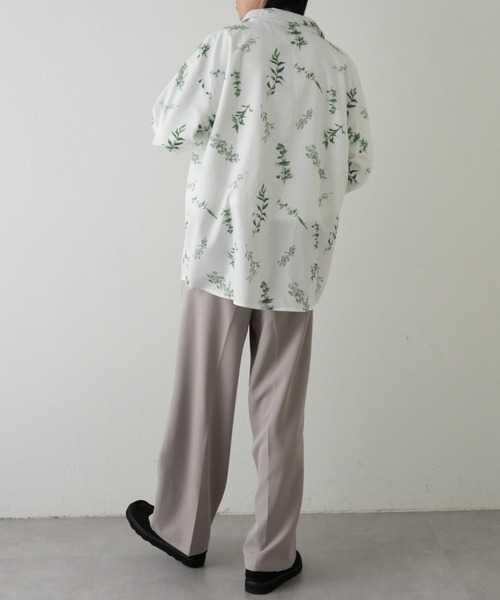 COLONY 2139（コロニートゥーワンスリーナイン）の「リーフ柄長袖シャツ（シャツ/ブラウス・メンズ・ホワイト/ブラック・MEDIUM/LARGE）」の22枚目の写真